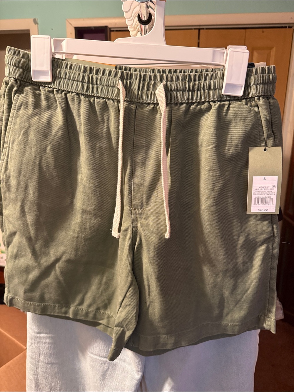 Goodfellow & Co Olive Green Drawstring Flat Front Shorts
